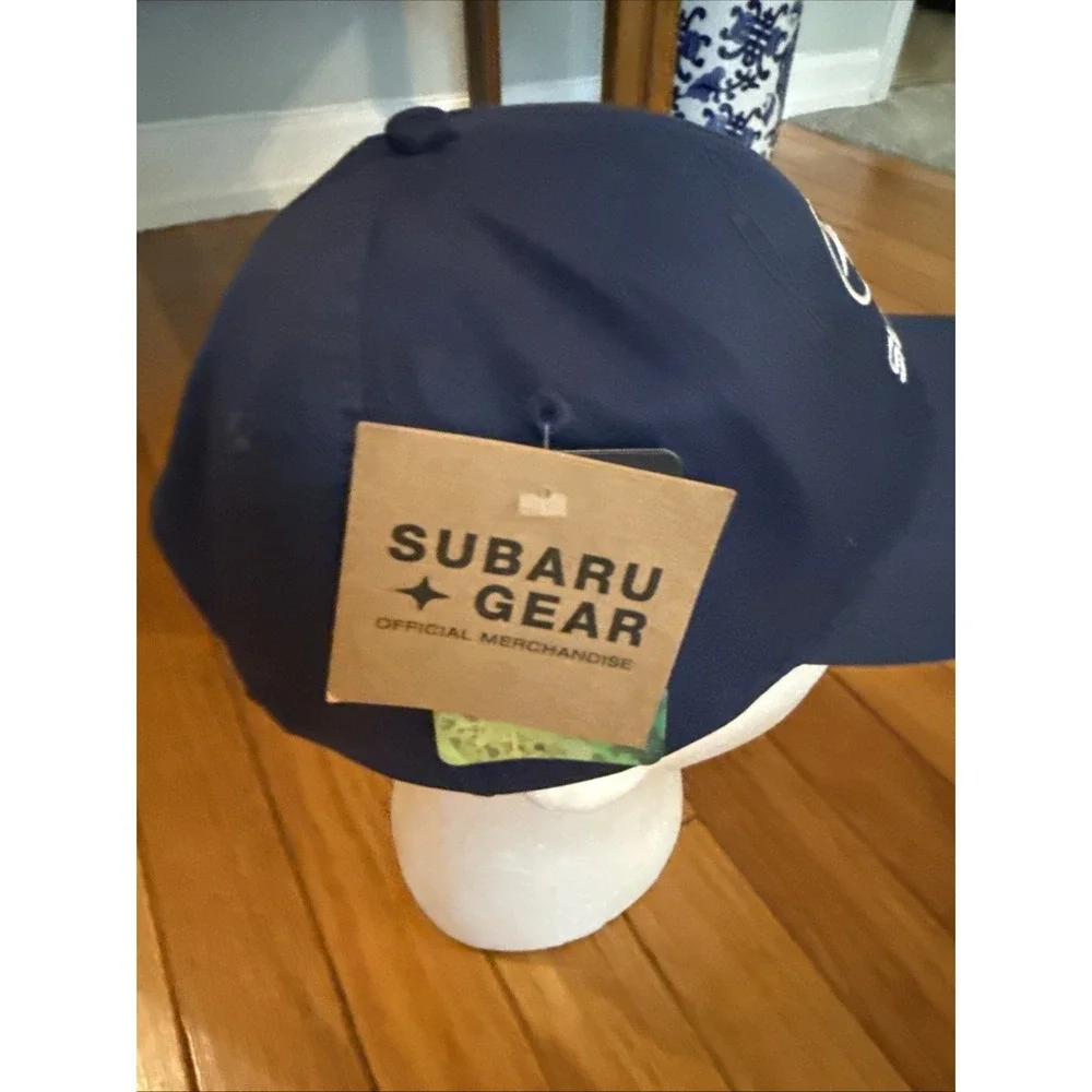 Subaru Gear Navy Blue Adjustable SnapBack  Hat One Size Official Merchandise